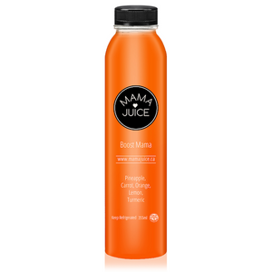 boost mama - mama juice co. - vancouver - wholesale - juice - organic - pineapple - orange - carrot - turmeric